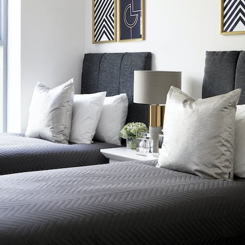 Sleep sound in plush beds