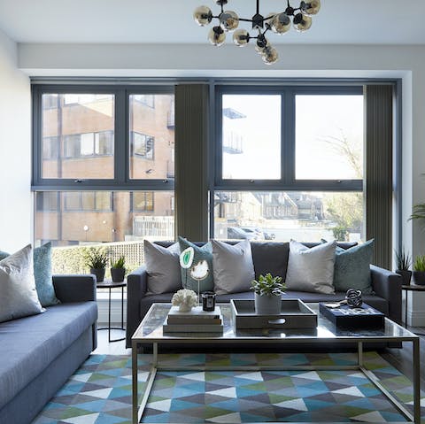 Chill out in the light-filled living room