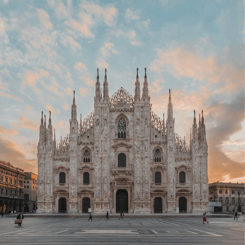 Begin your adventure in Milan with a stroll to the Duomo