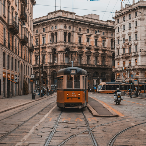 Jump on the tram and explore the historic city centre