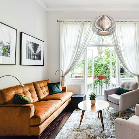 Take a moment to unwind with a good book before heading out for dinner