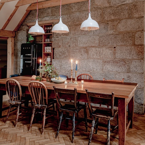 Gather for celebratory meals around the table