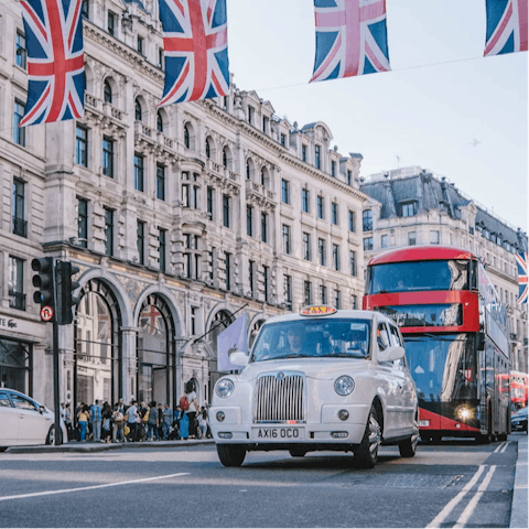 Travel to central London and the city's cultural heart