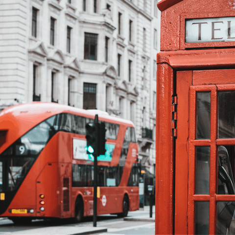 Shop the many stores of nearby Regent Street