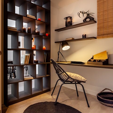 Tuck yourself away in the office space for some thinking time