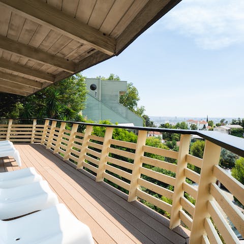 Gaze out at the fabulous views of LA from your wraparound balcony