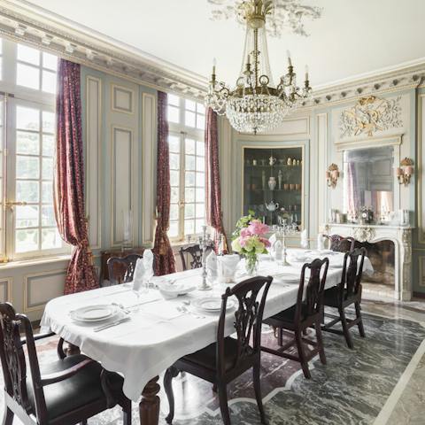Dine in this grand regal space