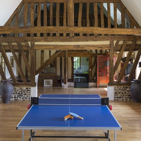 Play a game of table tennis