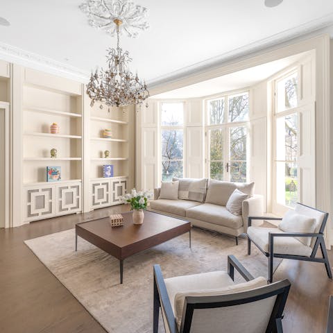 Relax in the opulent surroundings of the main living room