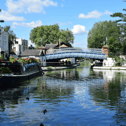 Stroll down to the canal in Little Venice