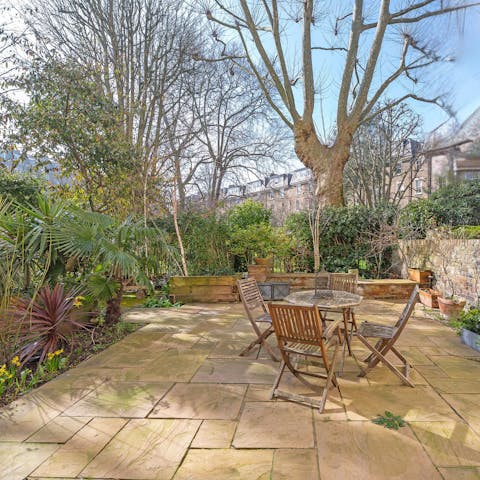 Chill out on the private patio