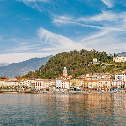 Take the downhill stroll to Bellagio and explore its local restaurants, waterfront bars, and independent boutiques