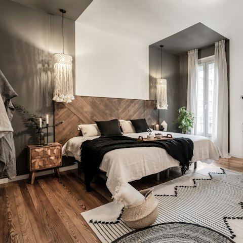 Enjoy the boho style of this chic, comfortable apartment