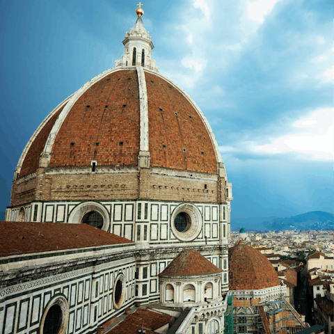 Marvel at the mighty Duomo, within easy walking distance