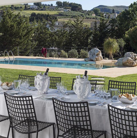 Savour the authentic taste of Italian living whilst dining on the terrace