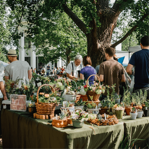Pick up a selection of produce from Union Square Greenmarket nearby
