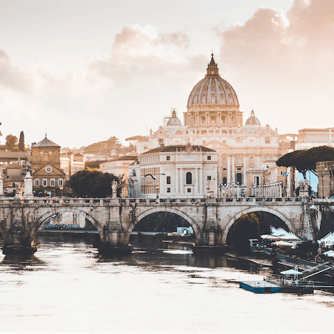 Stay in Prati, an eight-minute stroll from the River Tiber