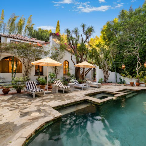 Enjoy the seclusion of the garden and pool