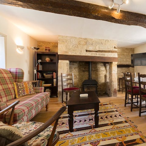 Soak up the history and interiors – some of the objects come directly from the castle’s collection