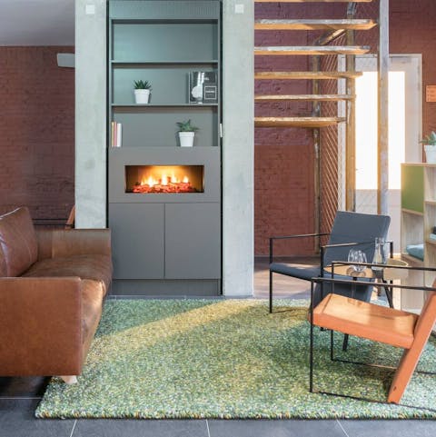 Get cosy in front of the fire in the evenings