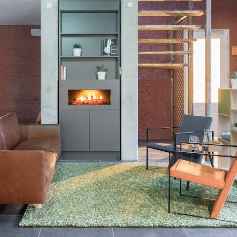 Get cosy in front of the fire in the evenings
