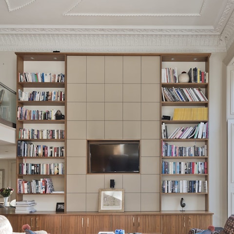Keep yourselves entertained with a book from the extensive library
