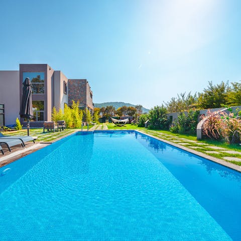 And the outdoor pool is no less impressive
