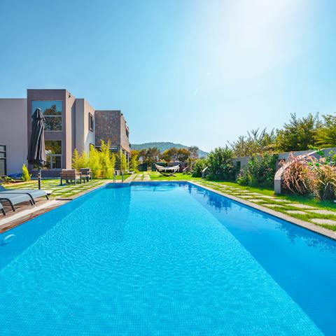 And the outdoor pool is no less impressive