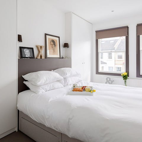 Get a peaceful nights sleep in the cosy bedrooms