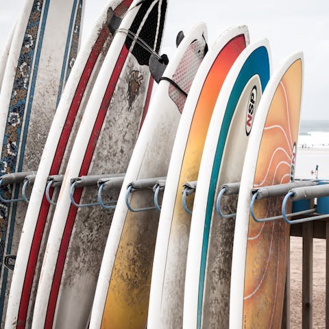 Grab a surfboard and brace those Atlantic waves