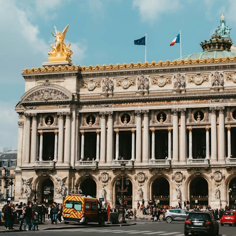 Watch the opera at the iconic Palais Garnier