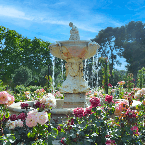 Stay in Salamanca, a short walk from the pretty Parque del Retiro