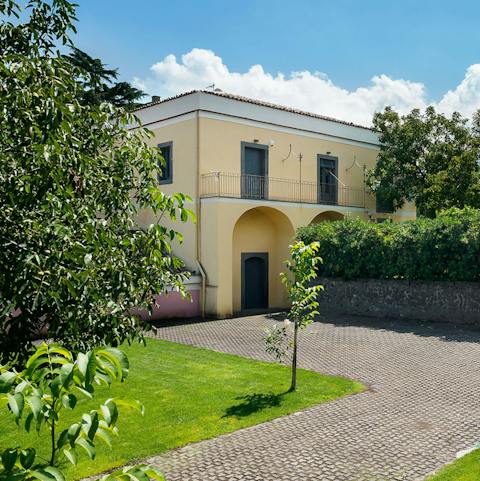 Soak up the faded grandeur of this country manor