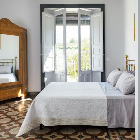 Step out onto the balcony with your morning cuppa