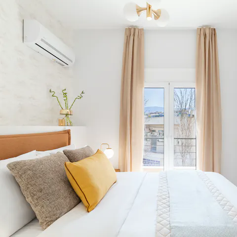 Relax in the master bedroom after a busy day of sightseeing