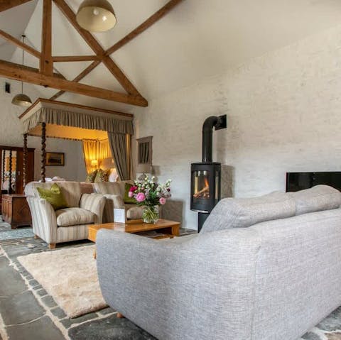 Light the fire and savour cosy evenings at home