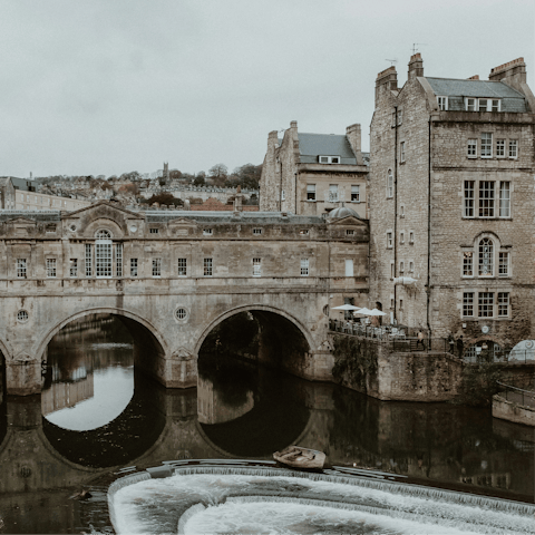 Explore historic sights across Bath – a short drive away