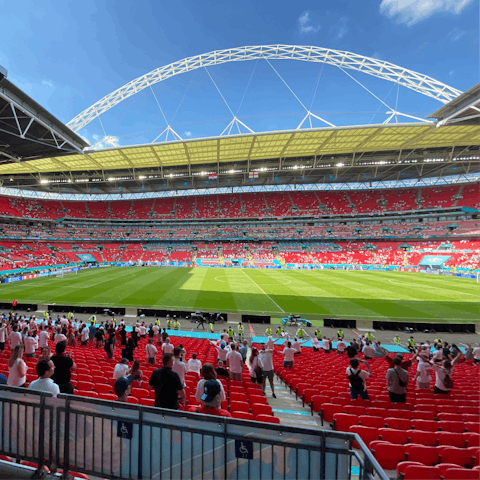 See a gig or a game at Wembley Stadium, twenty minutes away