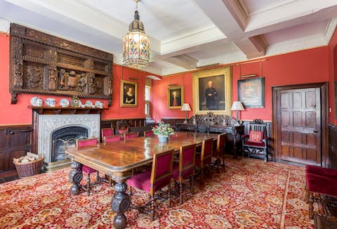 Dine like royalty in the formal banqueting room