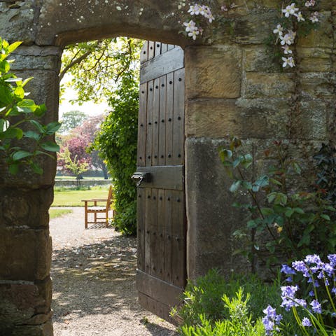 Explore 100 acres of land, including a Victorian walled garden