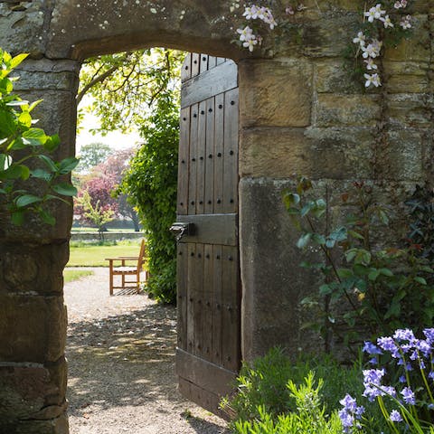 Explore 100 acres of land, including a Victorian walled garden