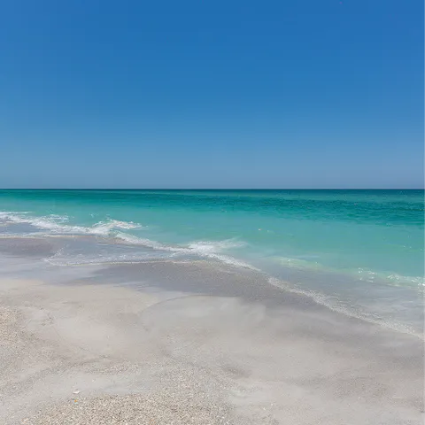 Take the quick five-minute drive to the pristine Bean Point Beach