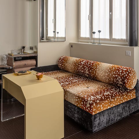 Unwind with a coffee after a busy day of sightseeing