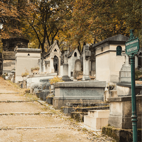 Stroll to beautiful Cimitière Père Lachaise for a walk