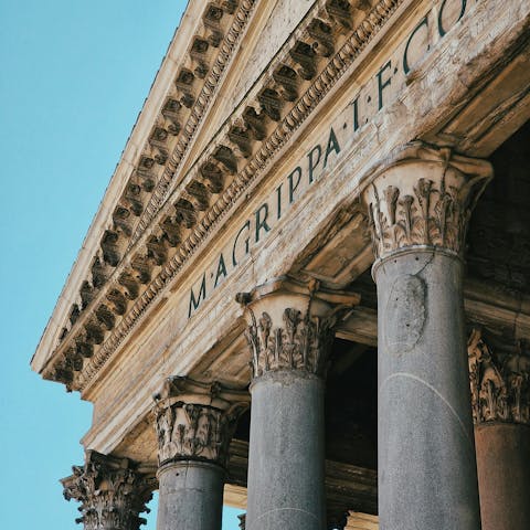 Take a ten-minute stroll to the Pantheon – one of Rome's ancient marvels