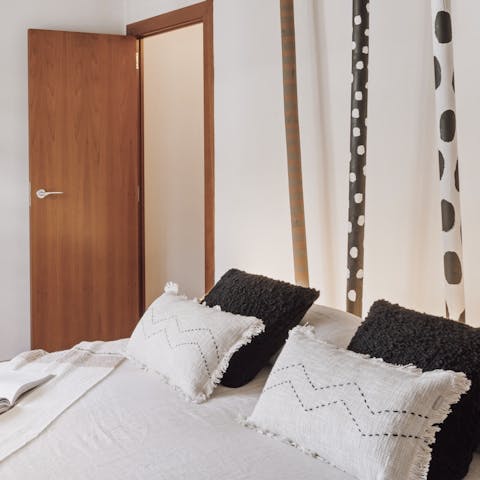 Wake up rejuvenated in the plush bedrooms