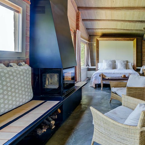 Light the log burner for cosy stays out of season