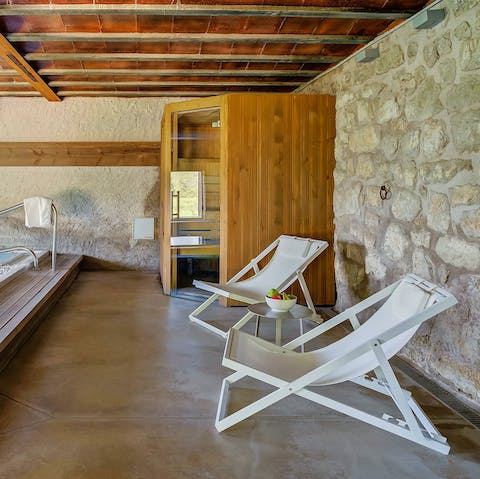 Take some time out in the sauna