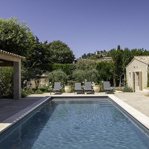 Cool off with a dip in the private pool