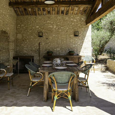 Gather on the terrace for sundowners and nibbles